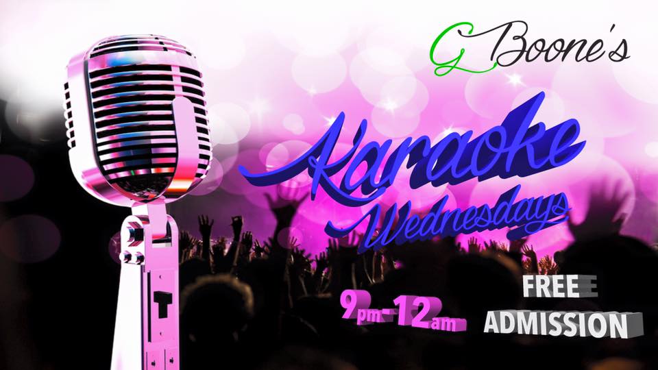 g_boones's tweet photo. Karaoke Tonight! 9pm-12am Doors @ 8pm FREE admission https://t.co/YK8tggLLdq
