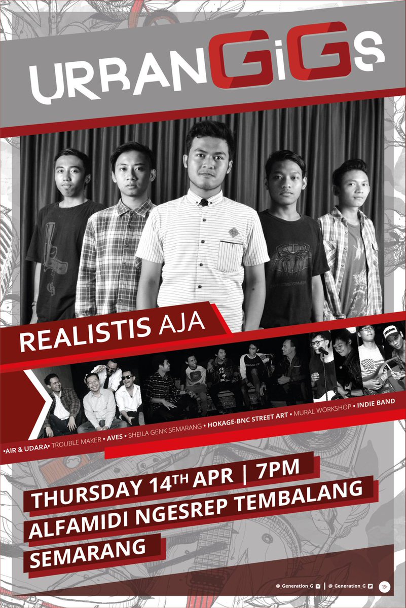 URBAN GIGS | 14 APRIL 2016 | ALFAMIDI NGESREP | START 7PM cc <a href="/garage_tm/">Trouble Maker</a> <a href="/realistisaja_/">REALISTIS AJA</a>
