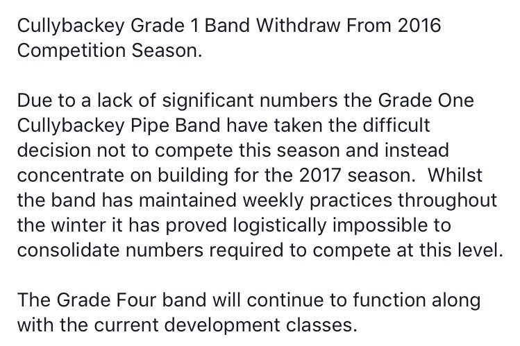 Cullybackey PipeBand tweet media