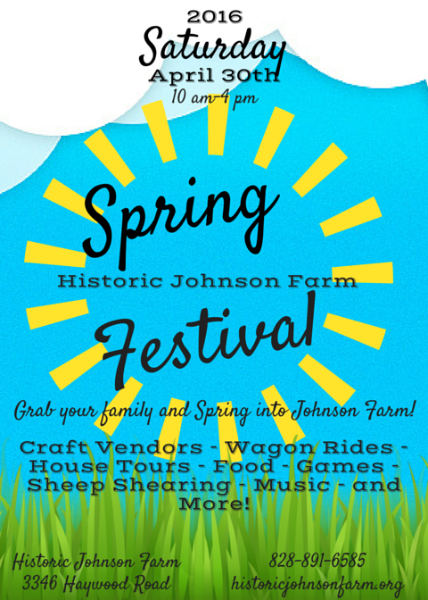 Check out our Spring Festival on Aug. 30th for craft vendors, music, food, wagon rides, games and more!