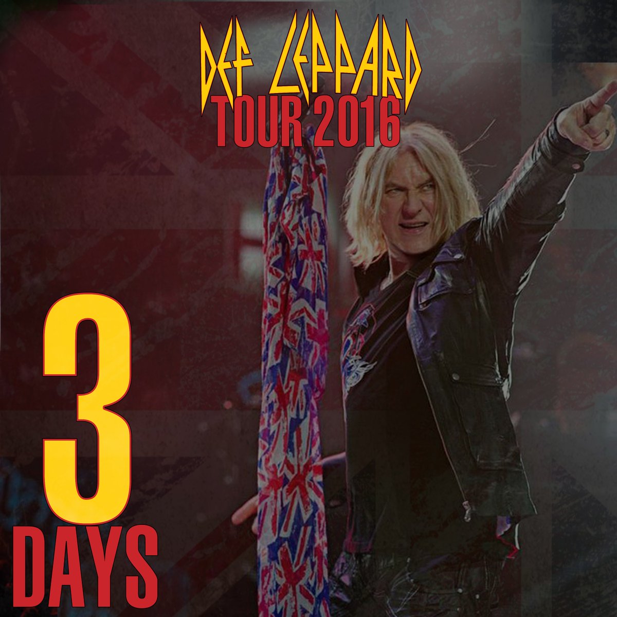DefLeppard's tweet photo. 3 DAYS until Joe, Phil, Sav, Viv &amp; Rick are on the road for our Summer 2016 Tour! Get Tix: https://t.co/mHSxl6S0c1 https://t.co/BVF6ADdv7K