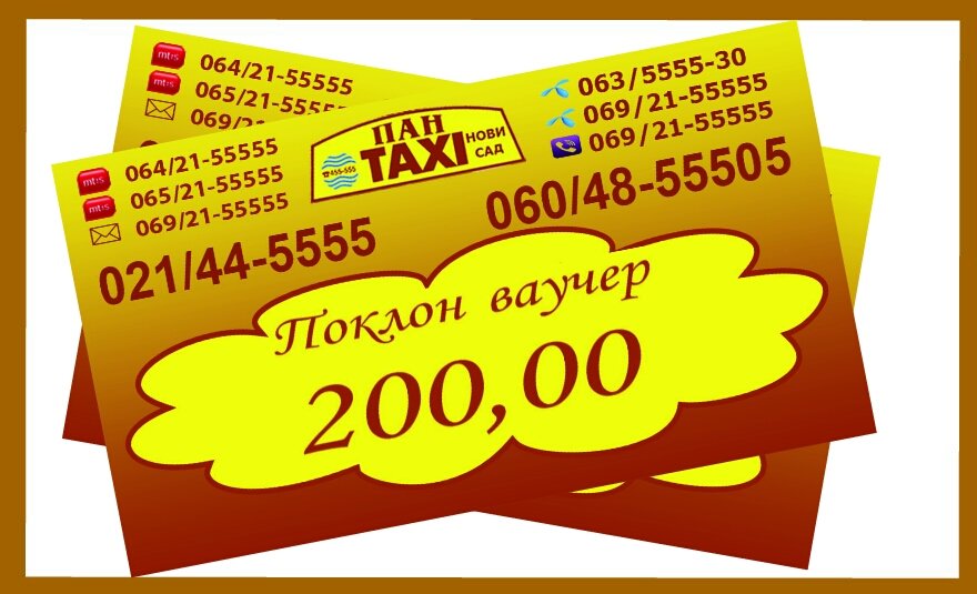 pan_taxi's tweet photo. Pan taxi nagradjuje Vasu vernost i na #twiteru. #pratite nas i dalje i osvojite poklon #vaucere za voznju🚖🚖🚖 https://t.co/cgVifX5mXf