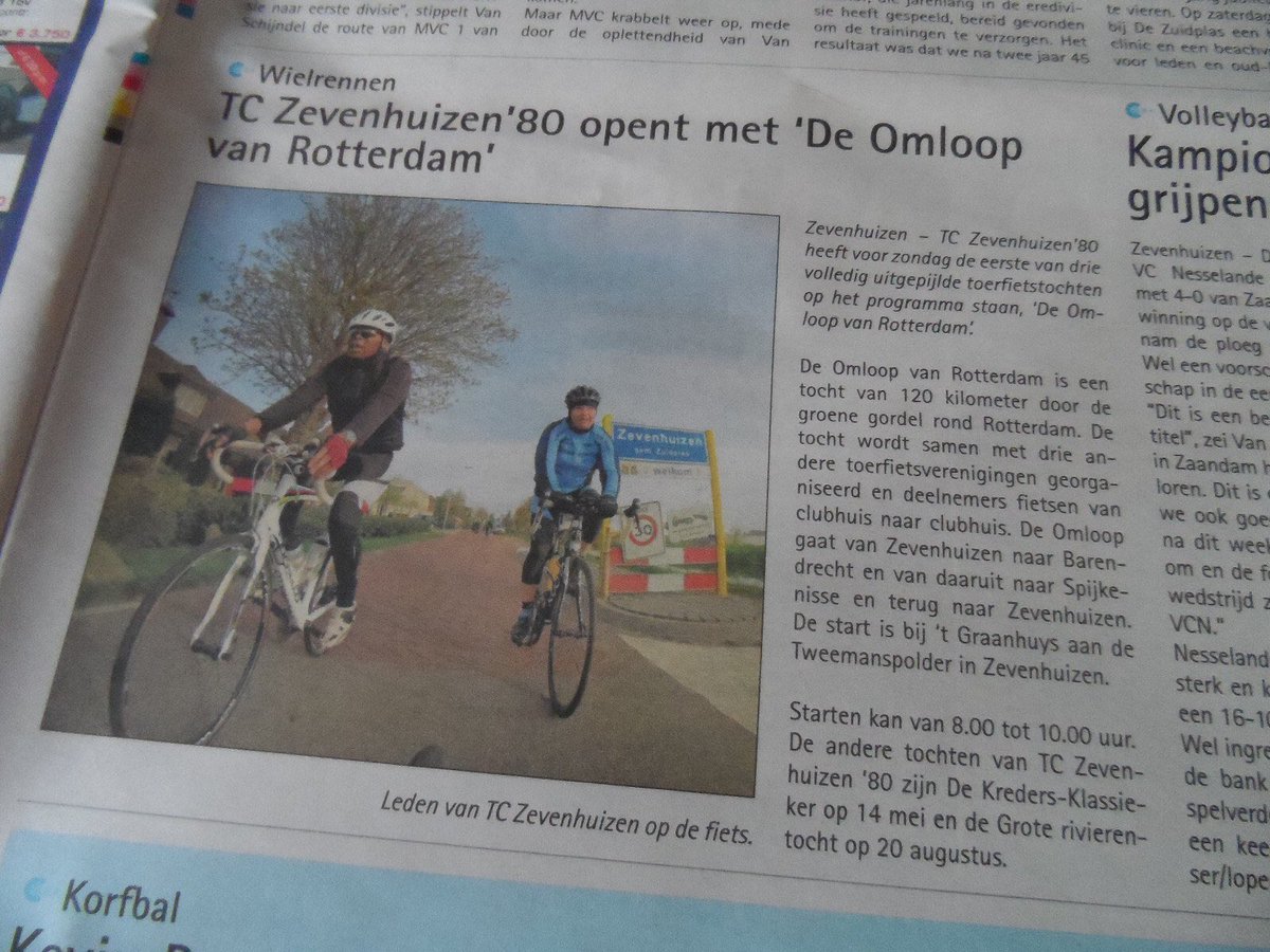 tczevenhuizen80's tweet photo. Ook nog een plaatje bij het vorige bericht @OmloopRotterdam #cyclewe @TCRijnmond @barrhopoort @tcvp #mijntoertocht https://t.co/41RLOEs4xi