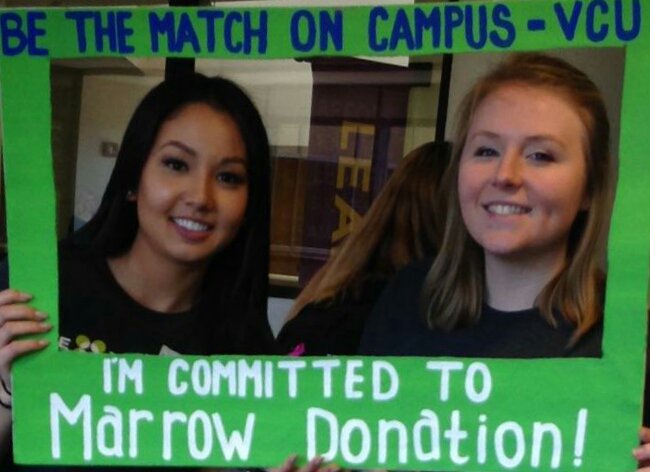 BeTheMatch_VCU's tweet photo. Do you have what it takes to save a life? Over 80 fellow #Rams have pledged already, and so can you! @VCUCommons https://t.co/9FJzORweQB