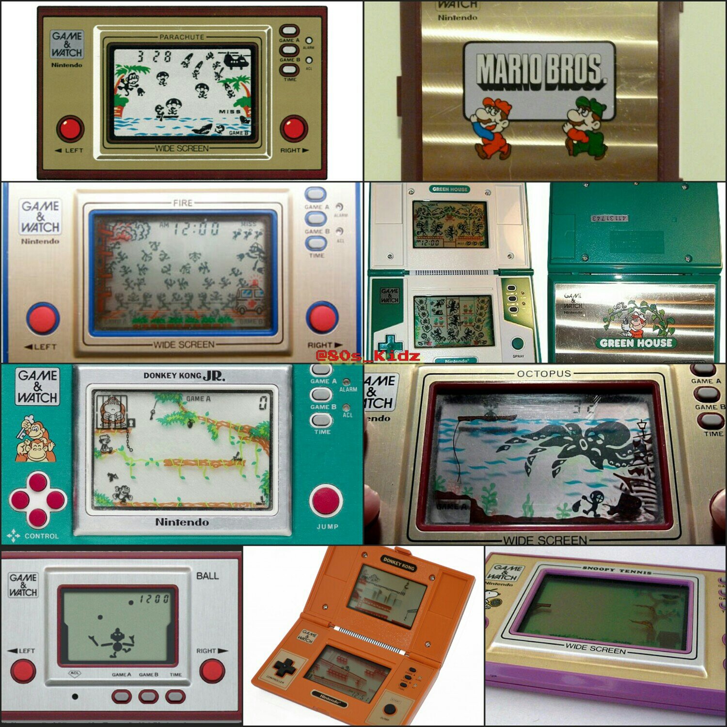 handheld games of the 80s