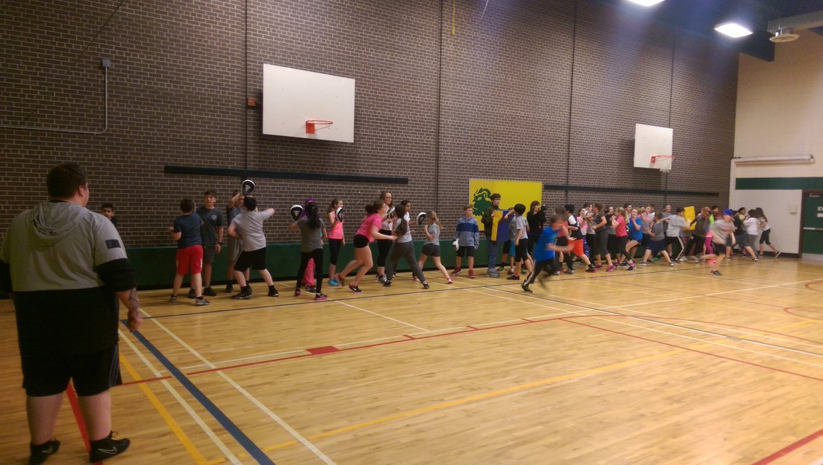 Coach <a href="/lucaschaston/">Lucas Chaston</a> had a great day teaching self-defense to the grade 7 and 8 at Aldershot Public School.