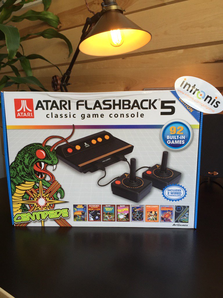 MichaelEverson_'s tweet photo. Thank you @Intronis and Patrick Sweeney for the #ATARIFLASHBACK5 office gaming console! #GameOn #Intronis https://t.co/n5A9I03F3K