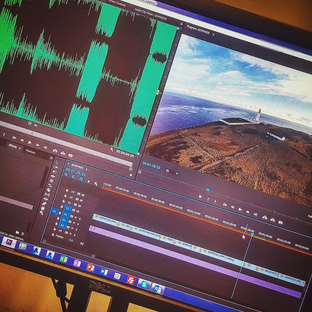 aerial_atom's tweet photo. #workinglate on some #video #edits of last weekends #drone #footage. #dji #phantom #gopro #adobepremierepro https://t.co/szXc3MMiKQ