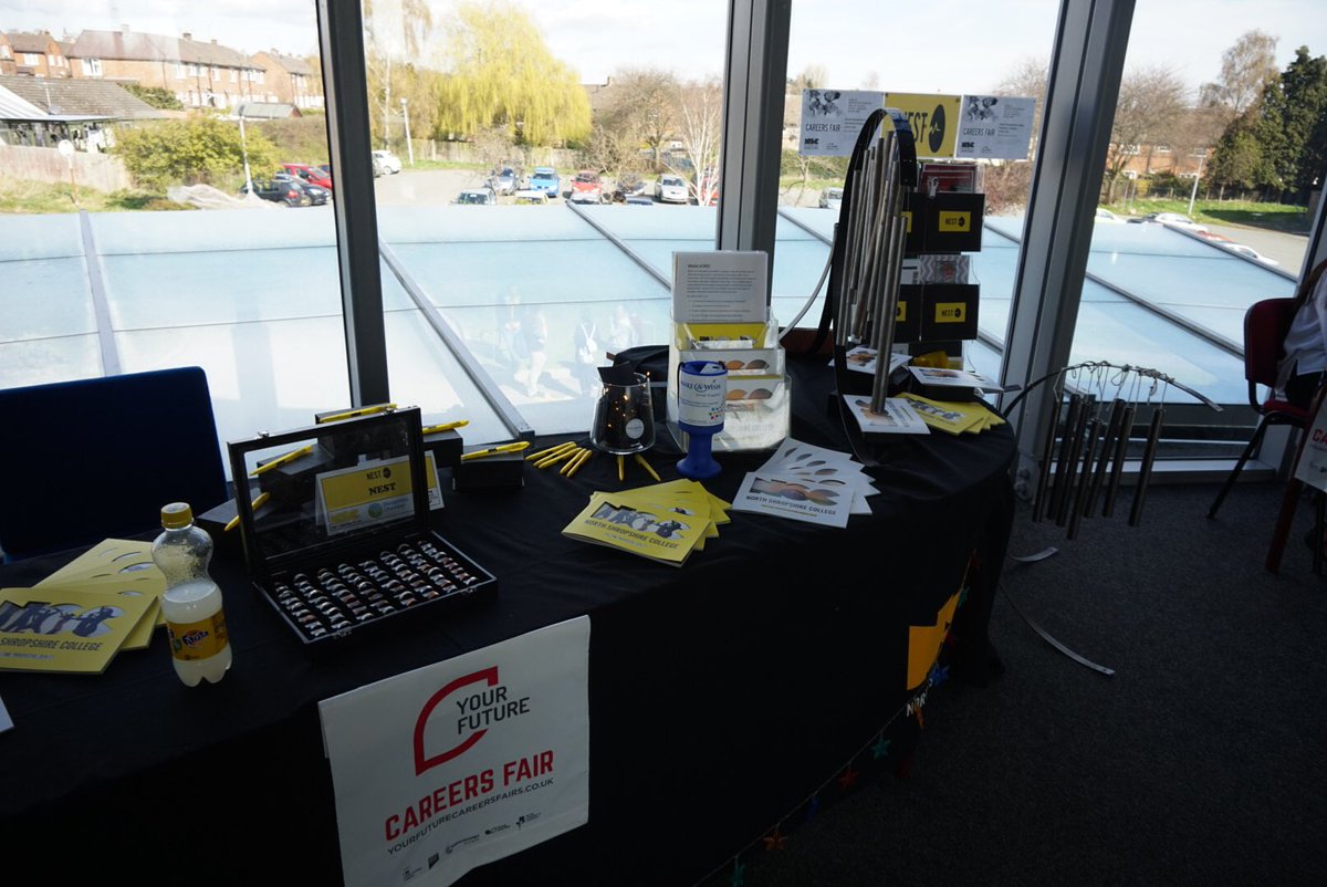 Some stalls at from the careers fair @SarahLProbert @sprobert3