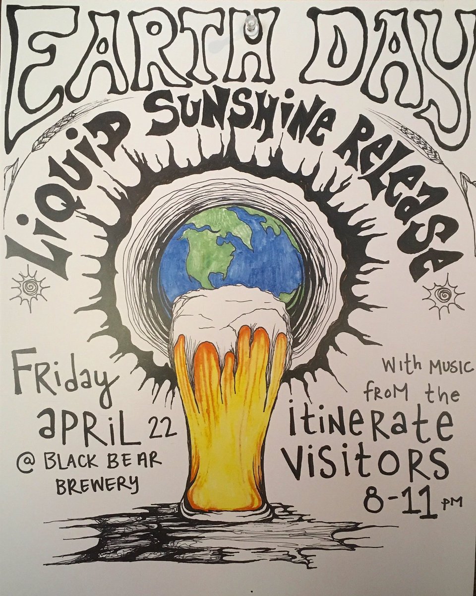 Liquid sunshine release! Earth day 2016! Plant a tree and drink some beer next to it!
