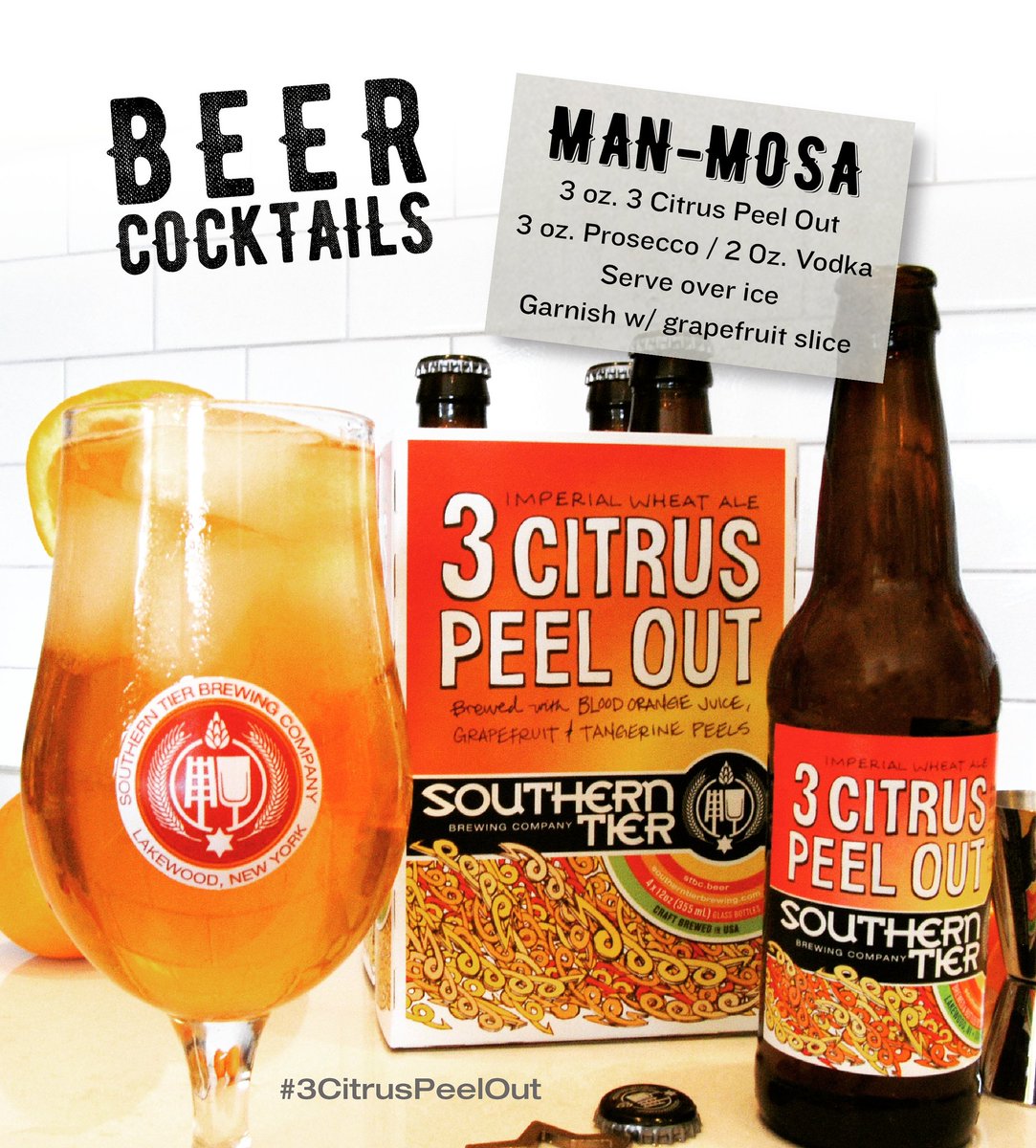 stbcbeer's tweet photo. Try this #manmosa recipe for a whole new way to try our juicy, new #3citruspeelout! More #beercocktail recipes soon https://t.co/OnEqXgvJkE