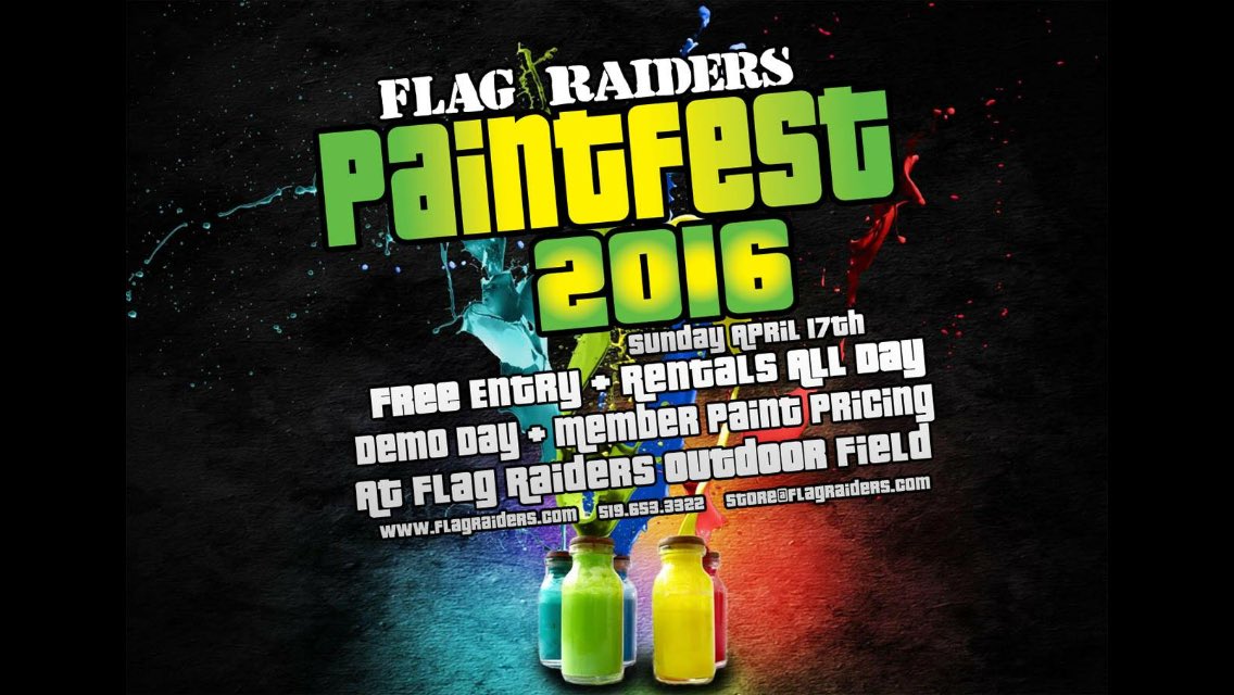 FlagRaidersAlly's tweet photo. FREE #paintball!!!
This Sunday, just in time for second spring to start!!! #PlayLocal #FreeFun #wrawesome https://t.co/JiC6S1xcQX
