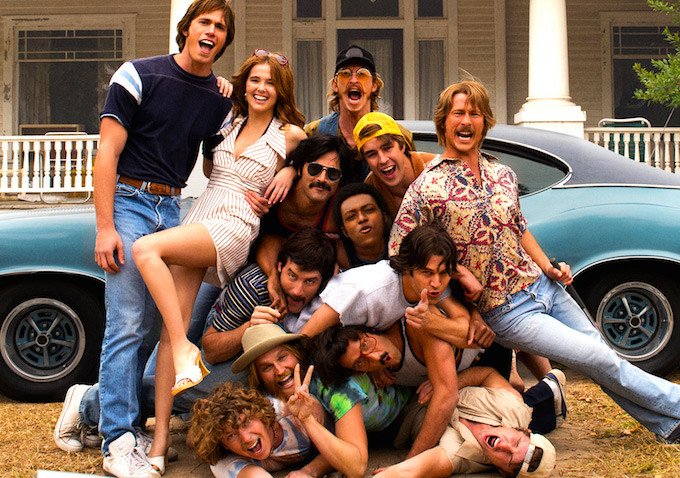 ChazEbert's tweet photo. #Ebertfest2016: Thank you #RichardLinklater @JustonStreet @TempleBaker &amp; @StephenFeder for #EverybodyWantsSome https://t.co/8ZKadPiEPQ