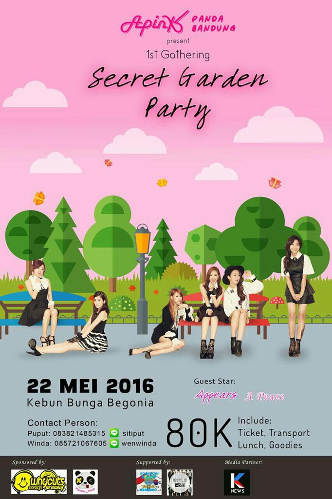 APink_BDG's tweet photo. @KaskusPanda A Pink Bandung proudly present A Pink Bandung 1st Gathering : "Secret Garden Party" https://t.co/nIHLXHIIs3
