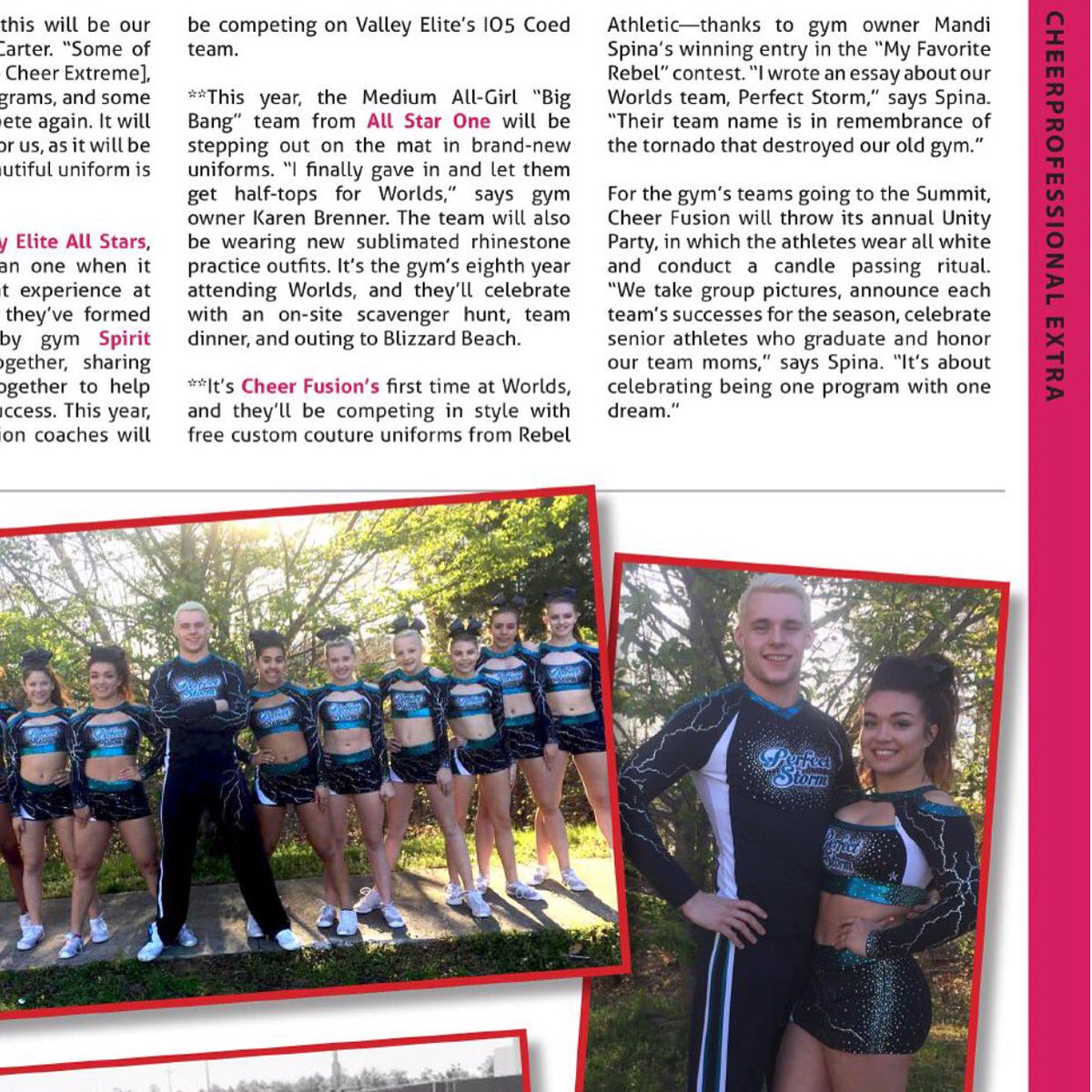 CheerFusionCF's tweet photo. Perfect Storm featured in @CheerProCo  ❤️❤️❤️ https://t.co/UnqxUHpZcn