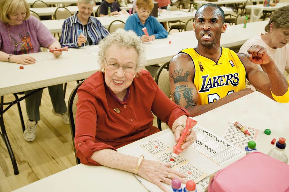 funnyordie's tweet photo. Just because Kobe's retiring doesn't mean he lost his drive to be a winner. #MambaDay https://t.co/PDmvQjI6Le