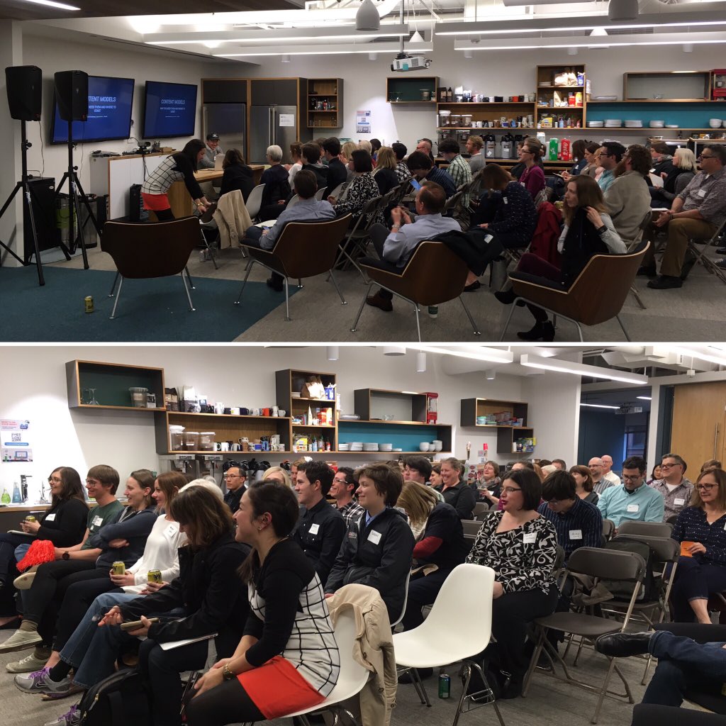 dshanley's tweet image. Great turnout @CrowdCompass for content modeling #CSPDX