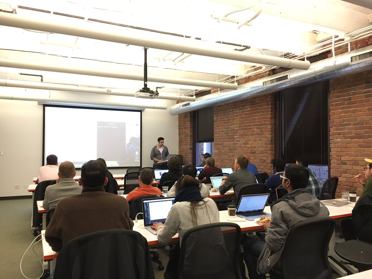 VivianAndreeva's tweet photo. Full house at the #IonicSeattle meetup with @IonicSeattle and @JoshuaHutt ! 👍 https://t.co/UasuqtWFOq