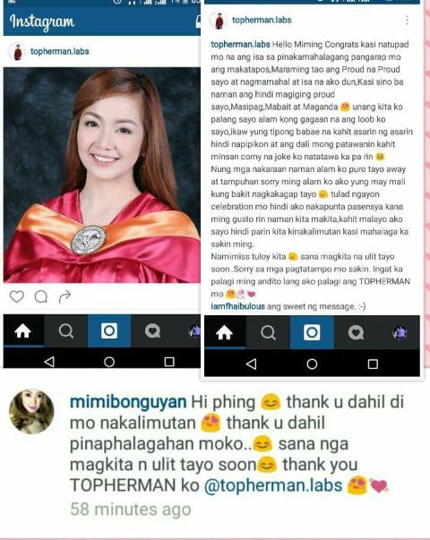 TopherMimiOFC's tweet photo. #TopherAndMimi
#GraduationMessage👇👇👇
#ToMi 😊😍 https://t.co/YHtRiN891t