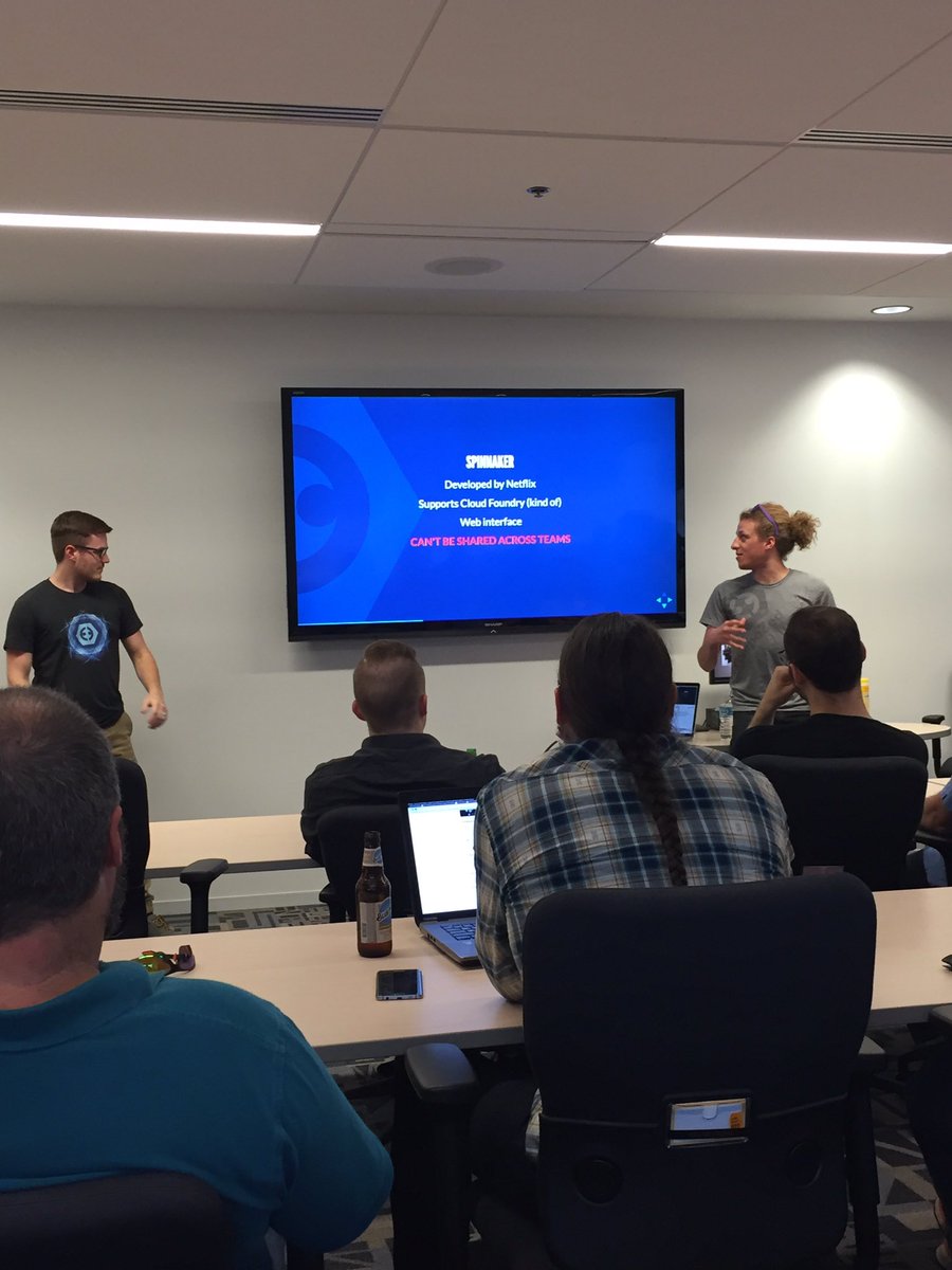 CompozedLabs's tweet image. @JordanICollier &amp;amp; @ooesili presenting the Conveyor at the Arizona Cloud Foundry meetup #compozed