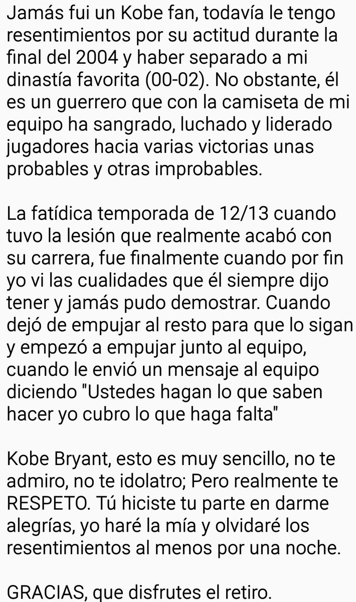 Zavxav's tweet photo. Mis pocas palabras sobre Kobe Bryant y hacia Kobe Bryant #KobeDay #KobeRetires #MambaDay #MambaOut  #LakerNation https://t.co/ktQpCSTNPJ