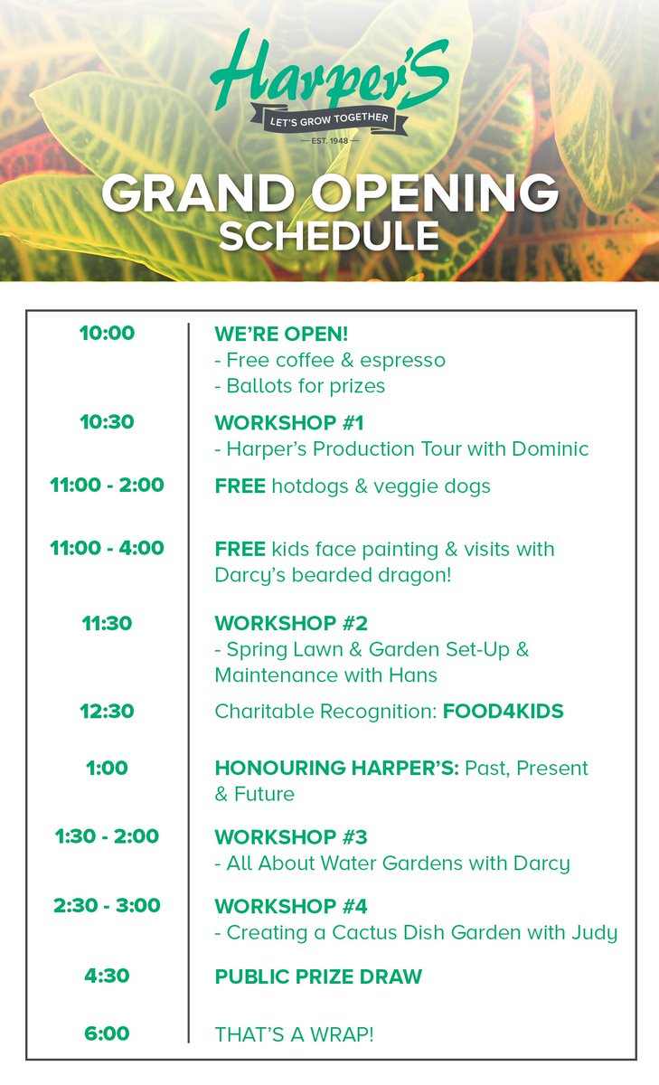 HarpersGardenC's tweet photo. We have so much going on Saturday we had to make a SCHEDULE to keep track! https://t.co/CfHsoJkycH #HamOnt #Ancaster https://t.co/KWPGxiotUL