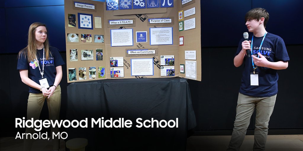 SamsungEDU's tweet photo. Our 3rd #SamsungSolve winner: Ridgewood Middle School created furniture for special ed students. #SamsungSolveRMS https://t.co/pQjjR55XOW