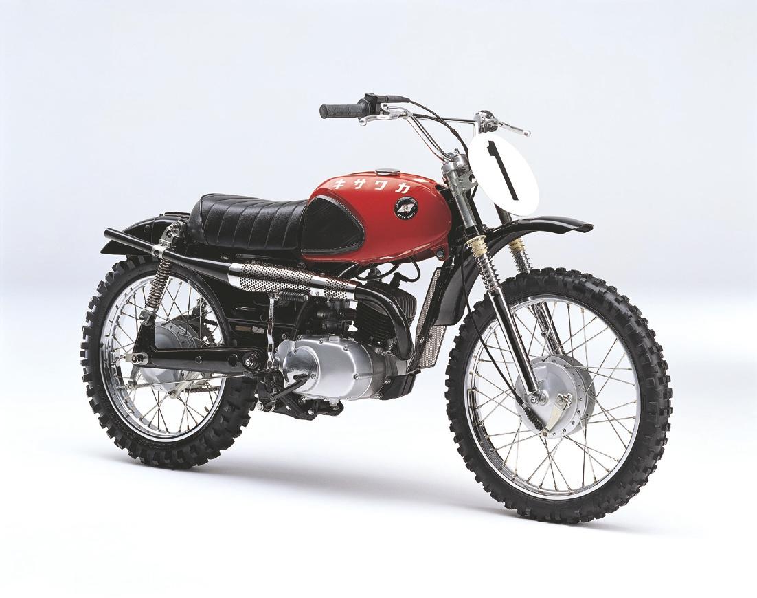 In its debut, the #Kawasaki 1963 B8M racebike swept the top 6