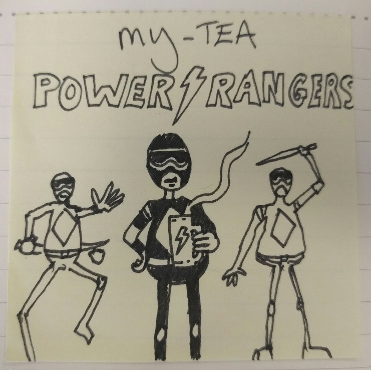 "My-tea power rangers" #teapun
