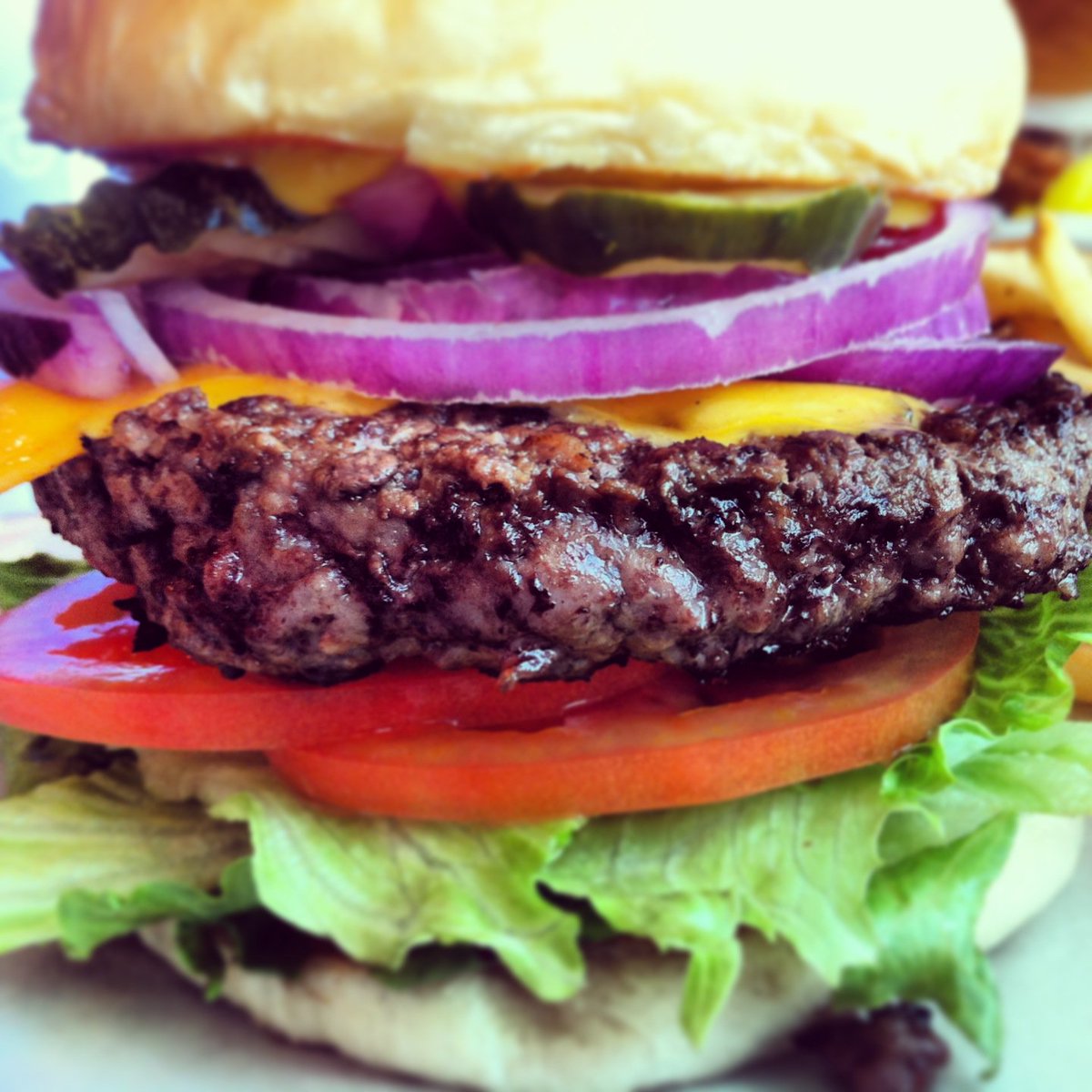 WWCousins's tweet photo. What's for #dinner? How about the #perfect #burger only you can top!  #WWCousins #Louisville #BestBurger #CloseUp https://t.co/QQcTmeqbYH