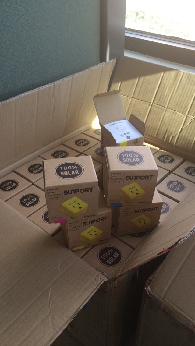 sunport's tweet photo. Good news #SunPort Supporters! Look what just got delivered to headquarters! Get ready to #ChangeTheWorld #Exciting https://t.co/aQVwHiIEIH