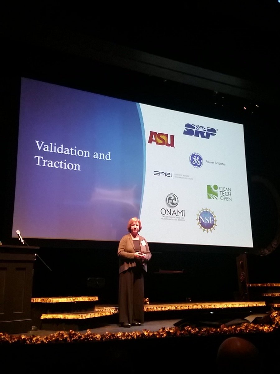 vertuelab's tweet photo. Lisa Farmen of Crystal Clear Technologies has traction with wastewater treatment tech. #oenangel #thisiscleantech https://t.co/KIdjbWx9em