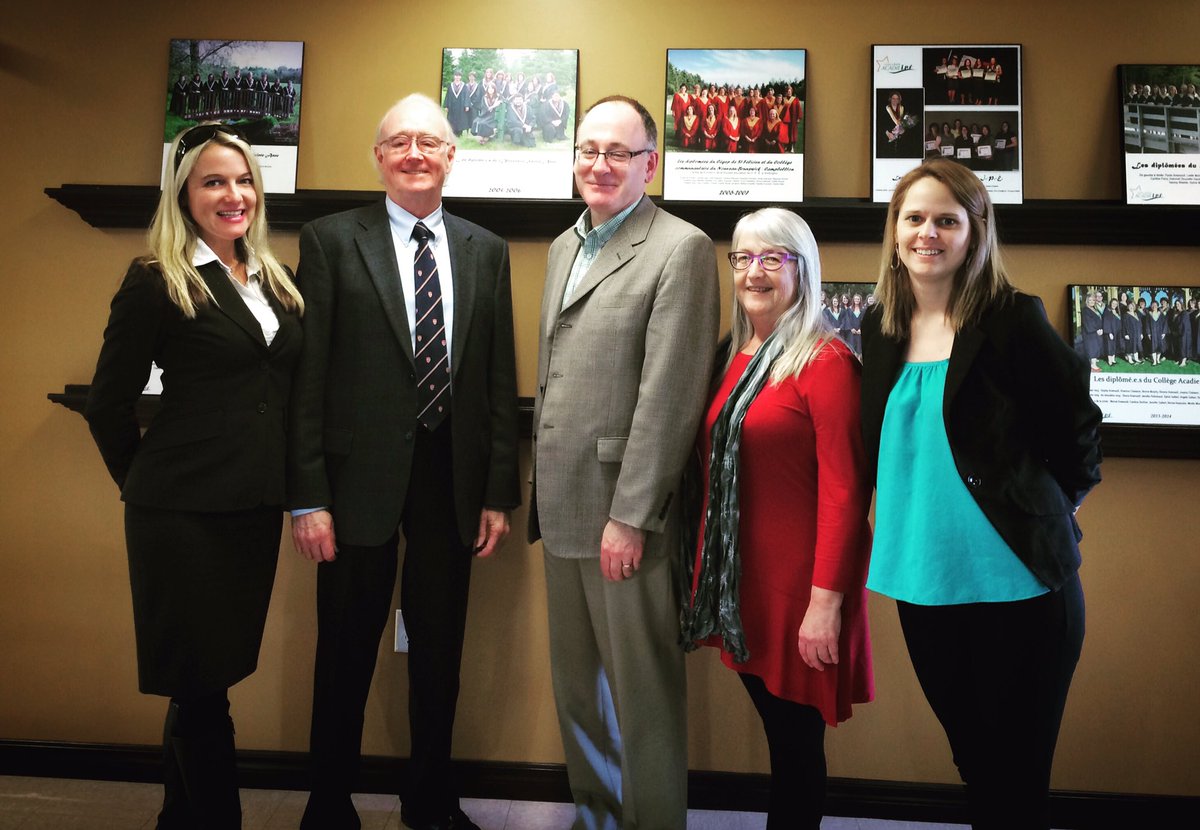 The Sharp Group meeting with @CollegeAcadie @CollegeAcadieES to develop their #branding &amp; #communication #strategy