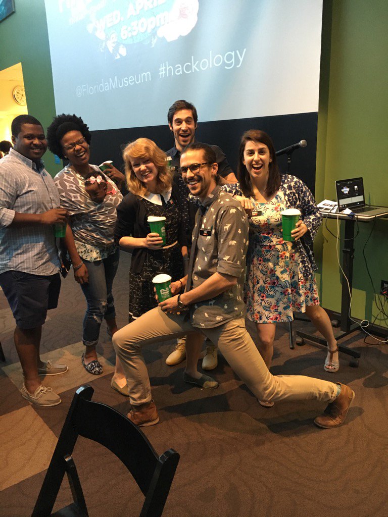 BeverlySensbach's tweet photo. Getting their #MuseumHack ON! #hackology #FloridaMuseum https://t.co/j9ltm2NdGs