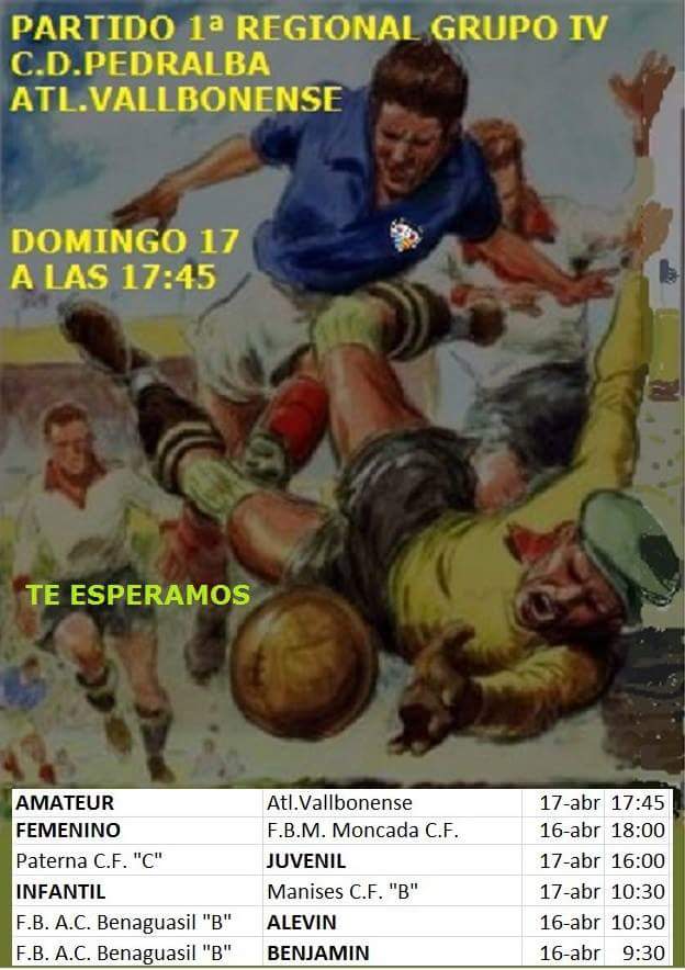 CDPedralba's tweet photo. Partidos del fin de semana:
#osnecesitamos #pedralba #lucharhastaelfinal @CDPedralbaFEM @aytopedralba https://t.co/S04Eh6jI5W