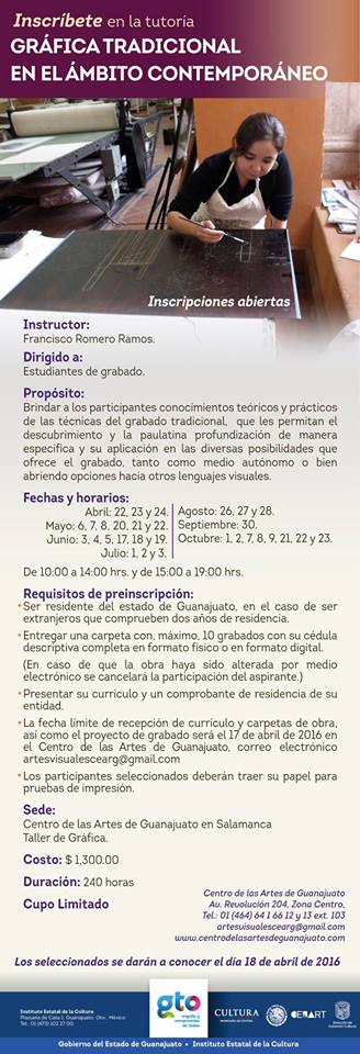 CEARG_Gto's tweet photo. ¡Inscríbete! Informes en: artesvisualescearg@gmail.com @CulturaGto @cenartmx @IECGuanajuato @MxTradiciones https://t.co/pKmrLlqQxe