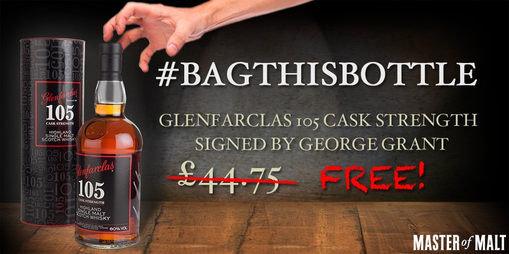 #BagThisBottle! RT + Follow both <a href="/MasterOfMalt/">Master of Malt</a> and @Glenfarclas for your chance to win! #Glenfarclas105
