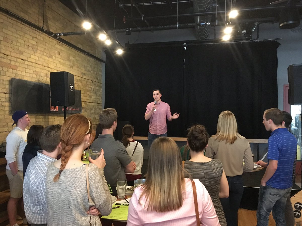 BWeek2018's tweet photo. The Gold Alumni Social is underway at Day Block Brewing! #BWeek2016 https://t.co/chfAQr7SZT
