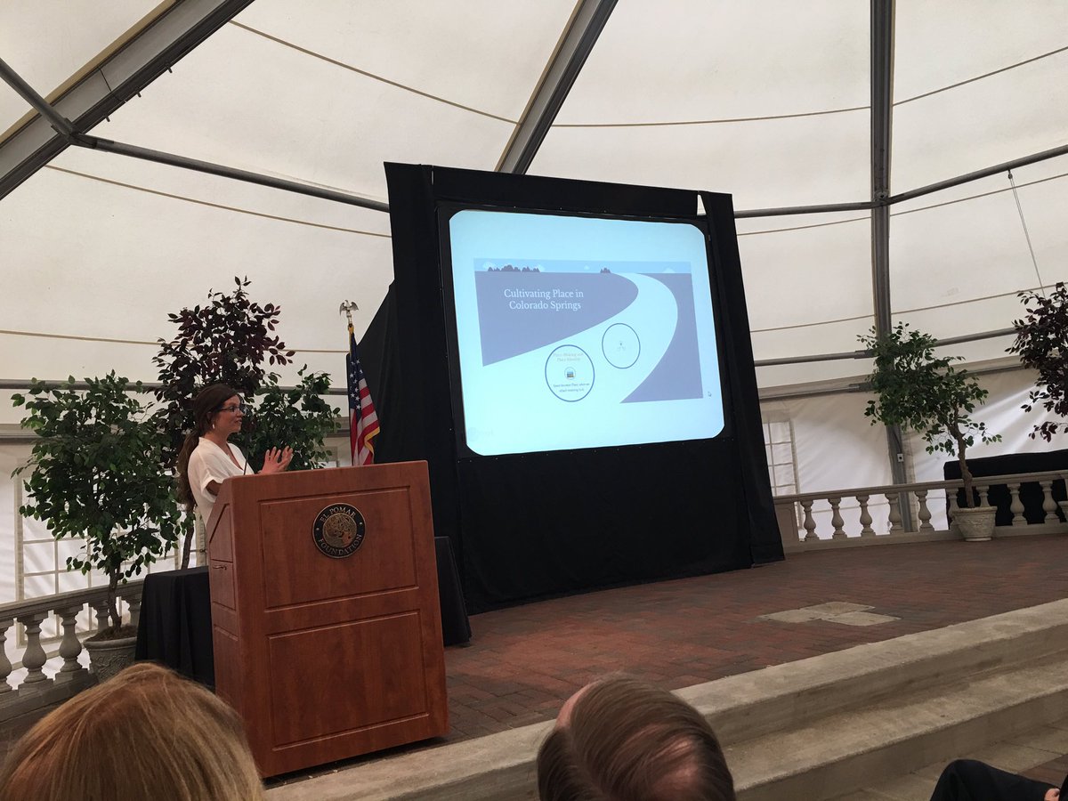 maggiemagruder's tweet photo. More excited than ever about #COSpring. Thank you #Greenwayfund for your investment in this community! #placemaking https://t.co/bEseV1IKVq