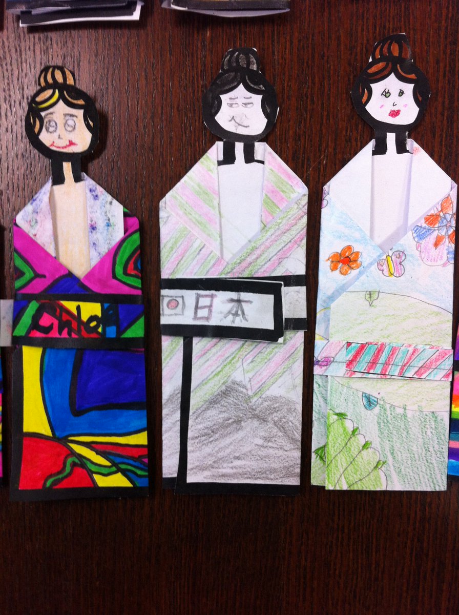 MsBarringtonCG's tweet image. Learned about kimonos and had fun designing our own @TimberleaSchool @FMPSD #multiculturalweek #whytimberlearocks