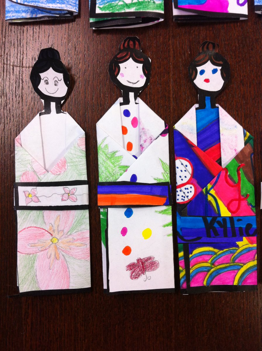 MsBarringtonCG's tweet image. Learned about kimonos and had fun designing our own @TimberleaSchool @FMPSD #multiculturalweek #whytimberlearocks