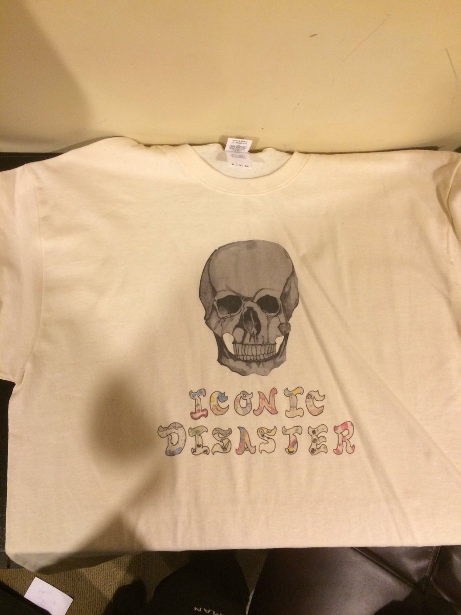 Iconic_Disaster's tweet image. Sand colored skull t-shirt $20