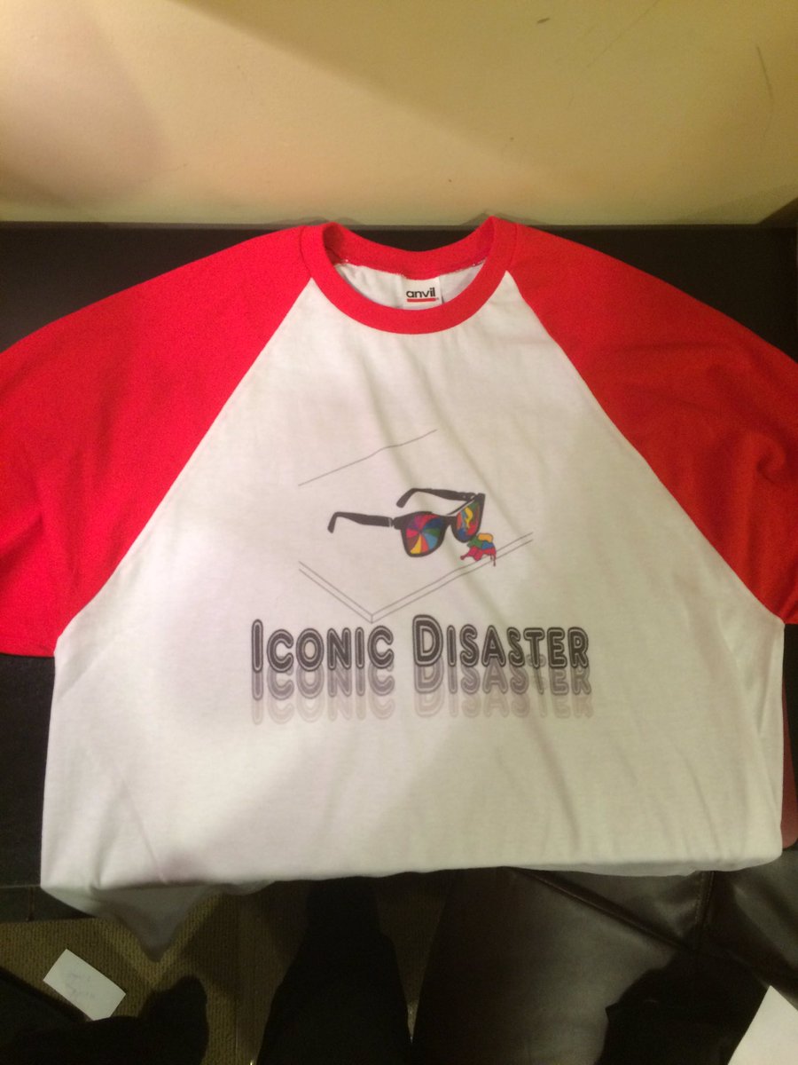 Iconic_Disaster's tweet image. Red and white baseball t-shirt $30