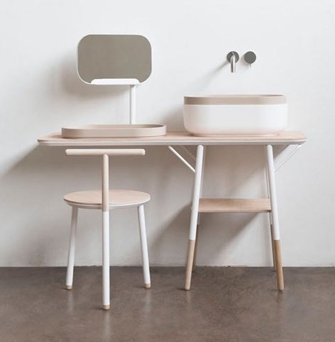 new at <a href="/iSaloniofficial/">Salone del Mobile</a>, a bento-inspired #bath: kbculture.com/2016/04/japan-…