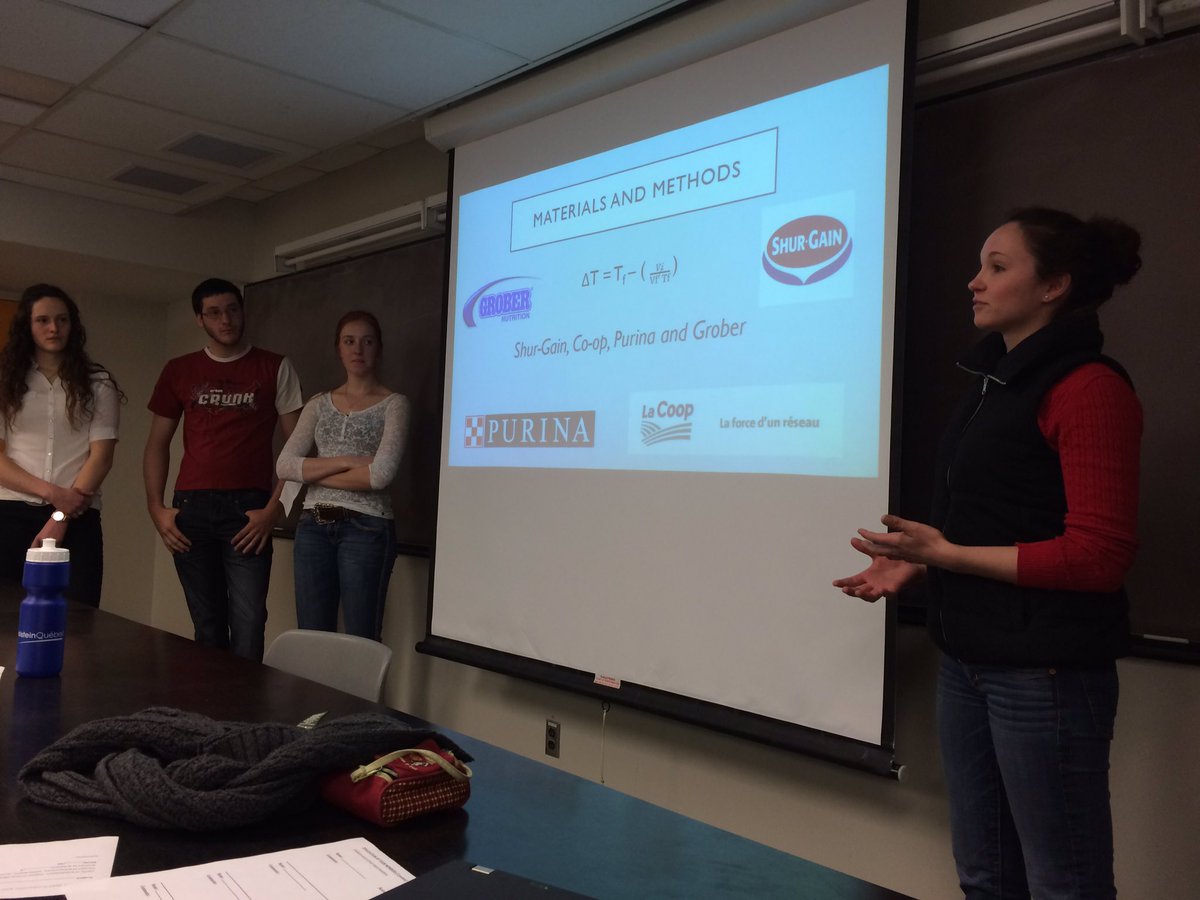 DeboraSantschi's tweet photo. @Tobytooes Nice presentation today @McGillMacCampus #dairy class on milk replacers https://t.co/fckBBrep9d