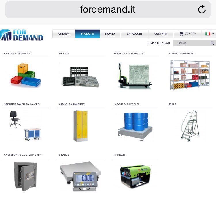 For_Demand_IT's tweet photo. fordemand.it #Scatole #Contenitori #Pallet #Vasche #Caricatori #BanchedaLavoro #Scaffalli #Armadietti #Scale https://t.co/VRvM2D6ktl