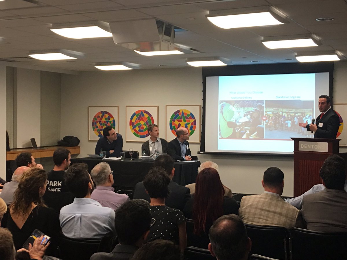 ventureoutny's tweet photo. .@seatserve is giving fans the ultimate experience of food delivered to their seat, #ondemand #VentureOutIsrael https://t.co/8HFnOFeUMe