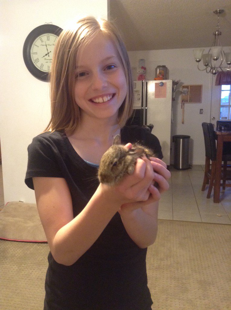 GoTennessee1354's tweet photo. I caught a baby bunny https://t.co/QcGQCjBXF7