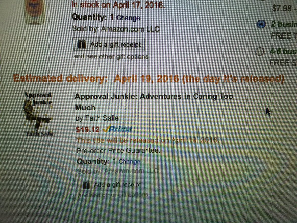 Beyond excited about my new copy of @Faith_Salie book #approvaljunkie  it is an amazing,fun and witty read!!!