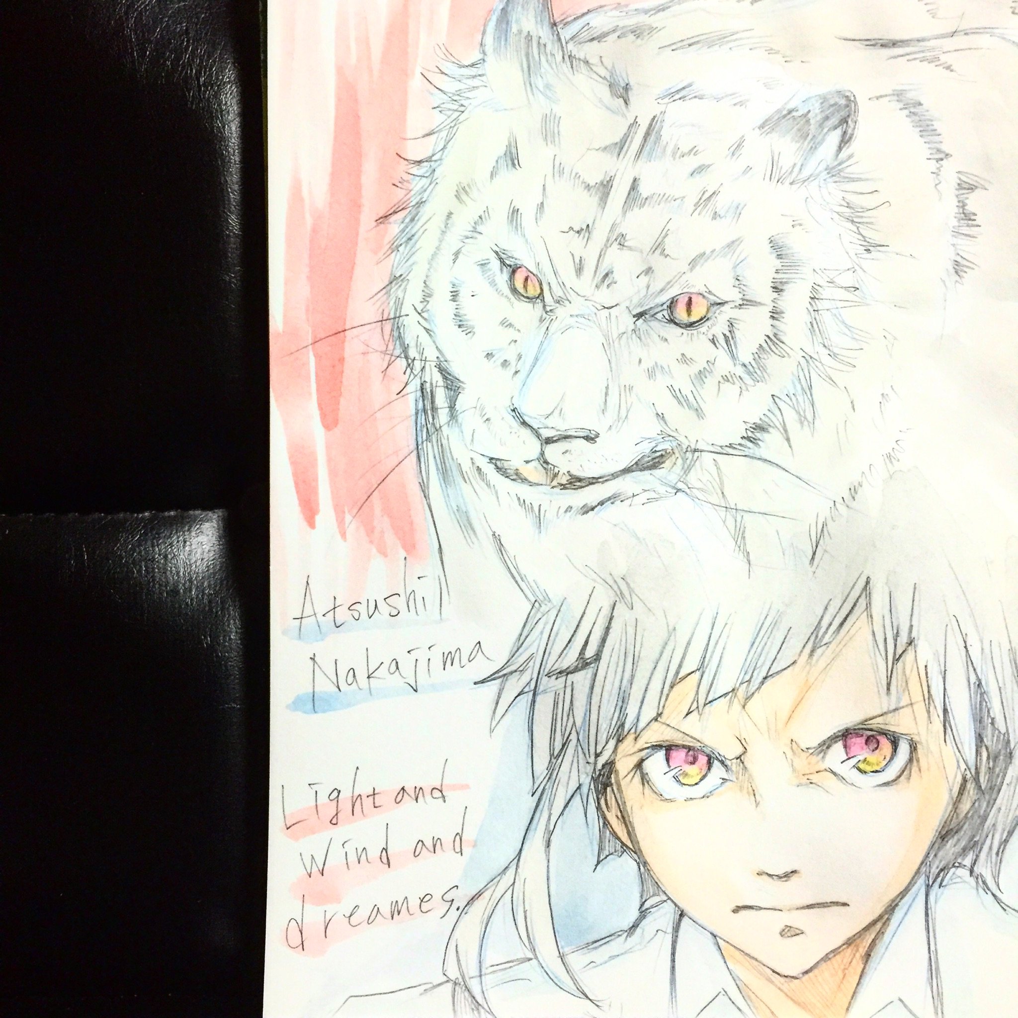 Twitter 上的 ろし子 645 文スト 中島敦 人虎 ラクガキ イラスト 雑書き 落書き アート デッサン 消しゴム使わない ただの面倒くさがり お目汚し失礼 文豪ストレイドッグス 文豪ストレイドックス 中島敦 人虎 光と風と夢 T Co Okhl4ejffx